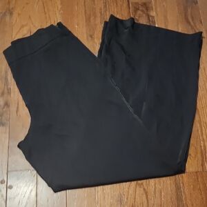 Old Navy Black Wide Leg Satin Pants